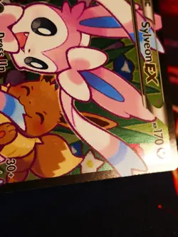 LP Pokemon (Full Art) SYLVEON EX Card RADIANT COLLECTION Set RC32 GENERATIONS - Image 4