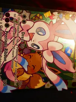 LP Pokemon (Full Art) SYLVEON EX Card RADIANT COLLECTION Set RC32 GENERATIONS - Image 5