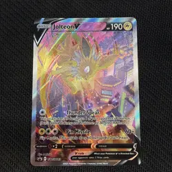 Jolteon v SWSH183 Pokemon TCG Sword & Shield Holo Black Star Promo - Image 1