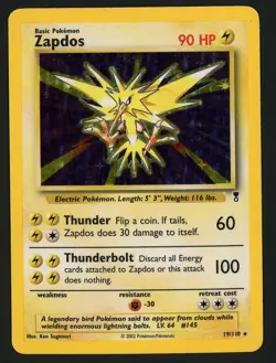 Zapdos MP 19/110 - Holo Legendary Collection - Pokemon 2002 - Image 1