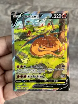 The Pokemon Company Sleeping Charizard V SWSH260 SWSH Promo Full Art Holo - Image 1