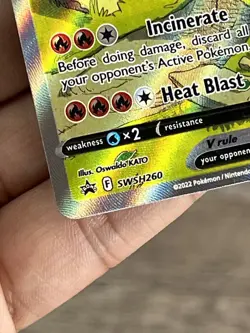 The Pokemon Company Sleeping Charizard V SWSH260 SWSH Promo Full Art Holo - Image 5