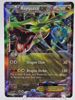 Pokemon Rayquaza EX XY73 Promo Full Art Holo 180 HP XY Set Dragon - Image 1
