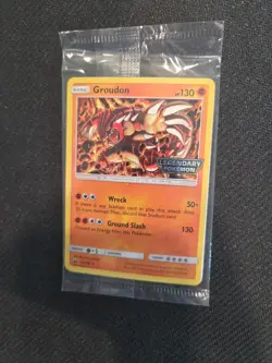 Groudon [Legendary Pokemon Stamp] 81/168 Gamestop Promo SEALED - Image 1