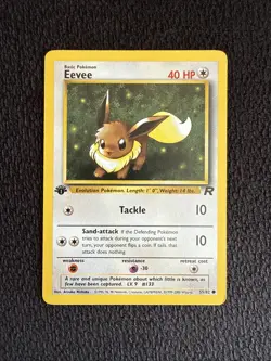 Pokemon Team Rocket 1st Edition Common Eevee #55 - Image 1