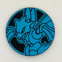 Pokemon SCYTHER Coin Blue Mirror Holofoil 151 Chinese Mystery Pack NM Sichlor - Image 1