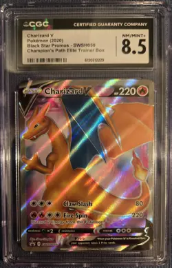 Pokemon Charizard V SWSH050 SWSH: Sword & Shield Promo Holo CGC 8.5 2020 - Image 1