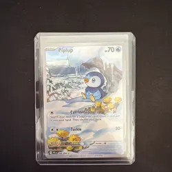 Pokemon TCG Piplup 098/094 Phantasmal Flames Illustration Rare NM - Image 3