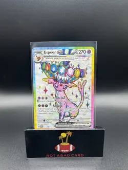 2025 Pokemon Scarlet & Violet Black Star Promos Espeon ex #175 - Image 1