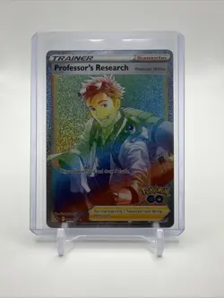 Pokemon Professor's Research Pokemon GO Secret Rare Full Art Holo 084/078 NM - Image 3