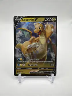 2022 Pokemon Go Holo Ultra Rare 049/078 Dragonite V NM - Image 1