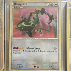 Pokemon Rayquaza Call of Legends Holo Rare 20/95 2011 Inferno Spear HP100 - Image 1