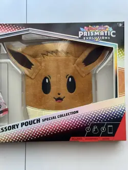 2025 Pokemon Prismatic Evolutions Accessory Pouch Collection 5 Booster Packs - Image 3