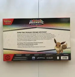 2025 Pokemon Prismatic Evolutions Accessory Pouch Collection 5 Booster Packs - Image 4