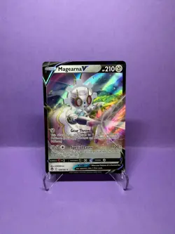 Pokemon TCG Silver Tempest 128/195 - Magearna V - Ultra Rare - NM - HOLO - Image 1