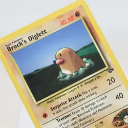 Pokemon TCG - Brock's Diglett 67/132 Gym Challenge Common WOTC - MP - Image 1