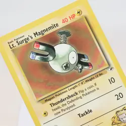 Pokemon TCG - Lt. Surge's Magnemite 80/132 Gym Heroes Common WOTC - MPIndent - Image 1