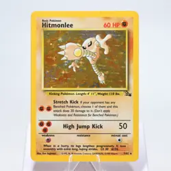 Pokemon TCG - Hitmonlee 7/62 Fossil Holo Rare WOTC - EXC - Image 2