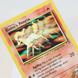 Pokemon TCG - Blaine's Ponyta 63/132 Gym Heroes Common WOTC - EXC - Image 1