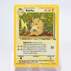 Pokemon TCG - Raichu 14/62 Fossil Holo Rare WOTC - EXC - Image 2
