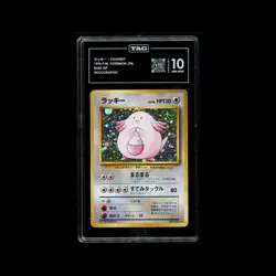 Pokemon TCG Chansey Holo No.113 Japanese Base Set 1996 TAG 10 Gem Mint RANK 1 !! - Image 1
