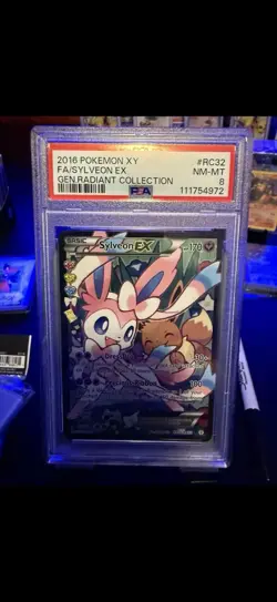 Pokemon TCG Sylveon EX RC32 Generations PSA 8 - Image 1