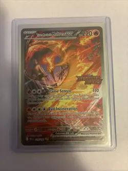 Pokemon Team Rocket's Moltres ex 229/182 Destined Rivals Rare Full Art Holo - Image 1