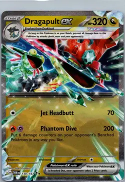 Dragapult ex 130/167 Double Rare Twilight Masquerade Pokemon Holo Near Mint - Image 1