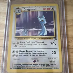 Pokemon TCG Dragonair Base Set 018/102 Rare Regular 80 HP 2000 Mitsuhiro Arita - Image 1