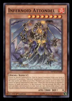 Yugioh Infernoid Attondel #MP15-EN208 2015 Mega-Tins Mega Pack LP - Image 1
