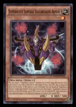 Yugioh Superheavy Samurai Soulbreaker Armor #MP15-EN136 2015 Mega-Tins LP - Image 1