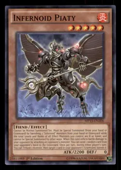 Yugioh Infernoid Piaty #MP15-EN206 2015 Mega-Tins Mega Pack LP - Image 1