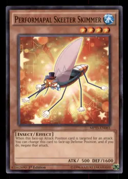 Yugioh Performapal Skeeter Skimmer #MP15-EN061 2015 Mega-Tins Mega Pack LP - Image 1