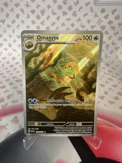 Omanyte 180/165 Illustration Rare 151 English Pokemon NM - Image 1