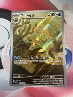Omanyte 180/165 Illustration Rare 151 English Pokemon NM - Image 2