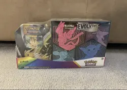 Pokemon TCG Costco Bundle Evolving Skies ETB & Jolteon V Tin Sealed 2-Pack - Image 1
