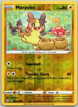 Morpeko 035/072 Reverse Holo Common Shining Fates NM - Image 1