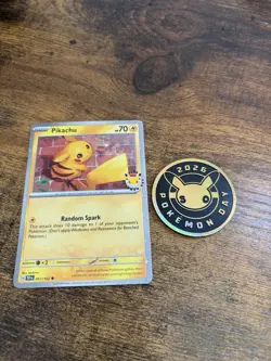 Pikachu Promo Holo 051/162 Pokemon Day 2026 And Coin - Image 1