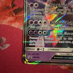 Mewtwo GX - SM196 Holo - Pokemon TCG SM Promos NM/M Ultra Rare - Image 3