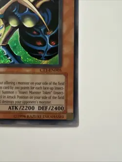 2004 Yu-Gi-Oh! Insect Queen CT1-EN005 Secret Rare Vintage Collector Tins - Image 4