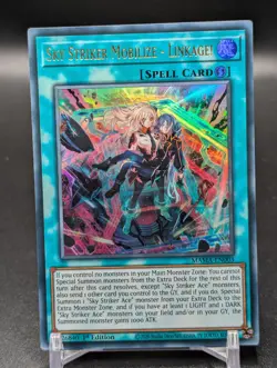 Yu-Gi-Oh! Sky Striker Mobilize - Linkage! MAMA-EN003 Ultra Rare 1st Ed Holo MP - Image 1