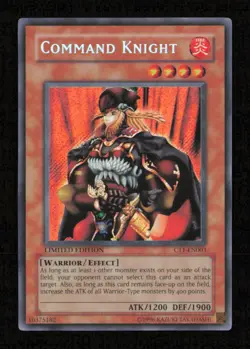 Command Knight CT1-EN003 Secret Rare 2004 Collectors Tin Yu-Gi-Oh Limited LP - Image 1