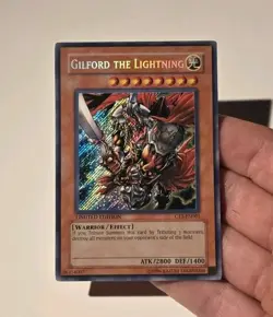 Yugioh Gilford the Lightning CT2-EN001 Secret Rare LP - Image 3
