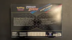 Pokemon Crown Zenith Zacian Premium Figure Collection Box Etched Foil Promo Card - Image 2