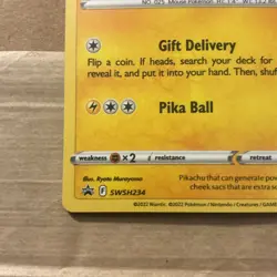 Pokemon TCG Pikachu SWSH234 SWSH: Sword & Shield Promo Cards Holo 2022 - Image 5