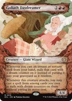 ~ Goliath Daydreamer (Showcase) ~ NM Foil ~ Lorwyn Eclipsed ~ MTG ~ - Image 1