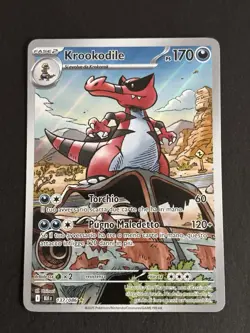 Pokemon Card Krookodile - BLK 137/086 - Illustration Rare - Italiano - Near Mint - Image 1