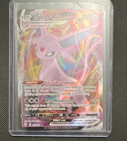 Espeon VMAX 065/203 Evolving Skies Ultra Rare Holo Full Art English Pokemon Card - Image 1