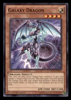 Yugioh Galaxy Dragon #MP15-EN057 2015 Mega-Tins Mega Pack LP - Image 1