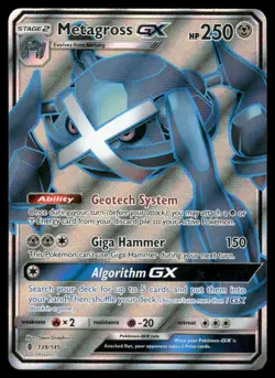 Pokemon Cards Metagross GX 139/145 Guardians Rising Holo MP - Image 1